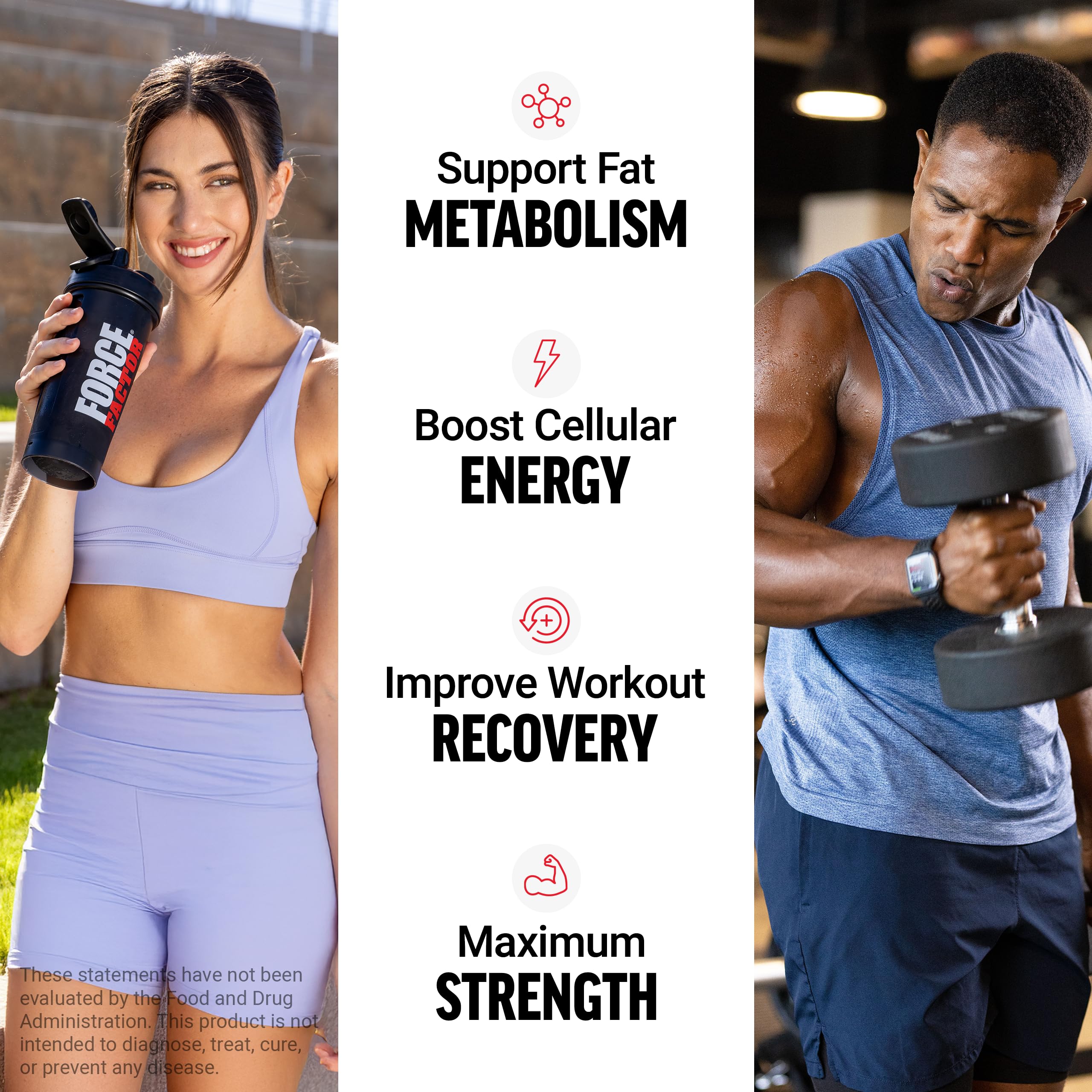 Force Factor líquido berry derramándose para demostrar textura y absorción rápida
