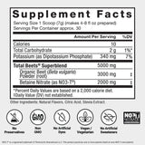 Force Factor etiqueta nutricional y lista de ingredientes para transparencia