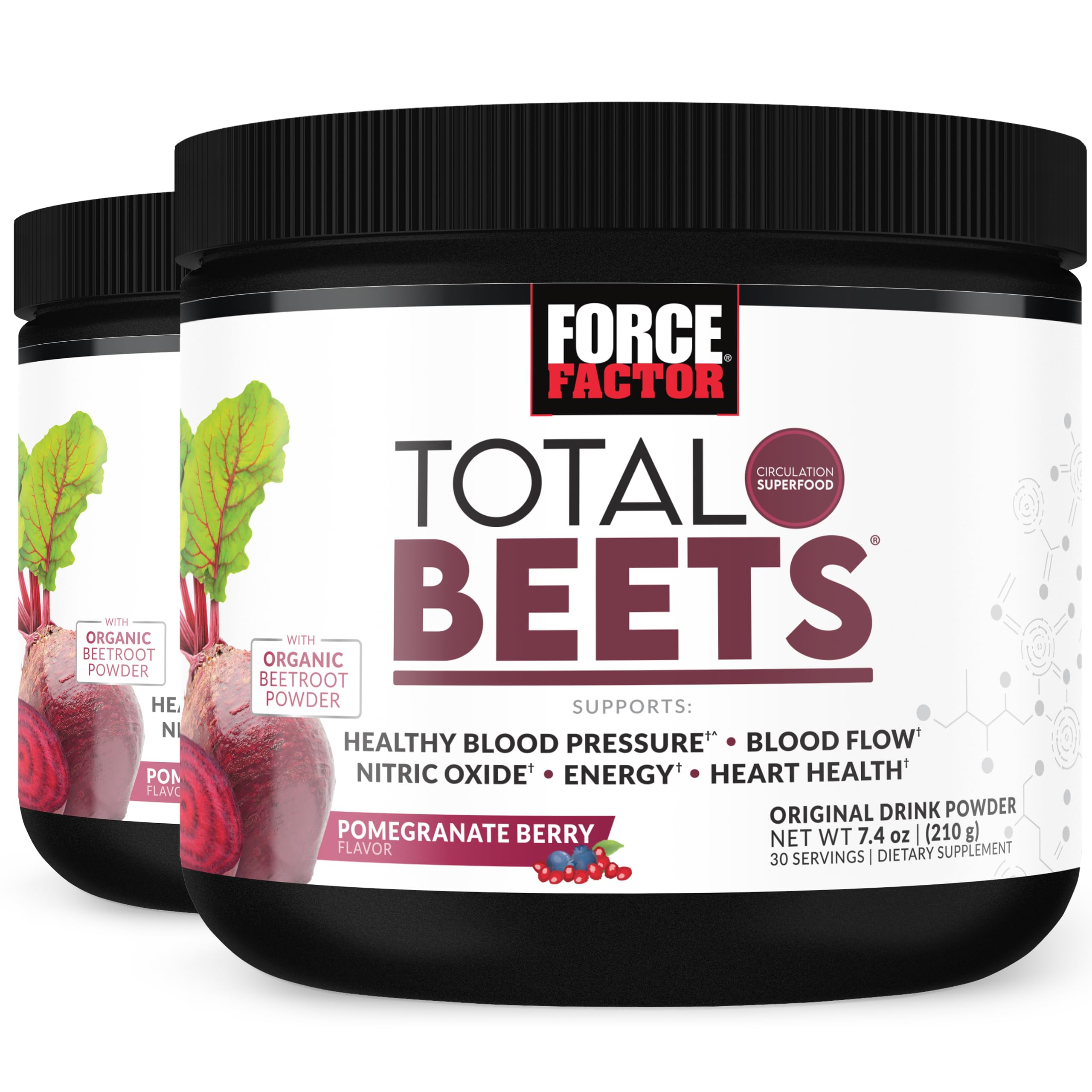 Force Factor empaque frontal mostrando potencia circulatoria y beneficios