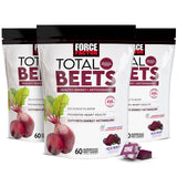 Force Factor frontal del envase mostrando 180 masticables y diseño claro