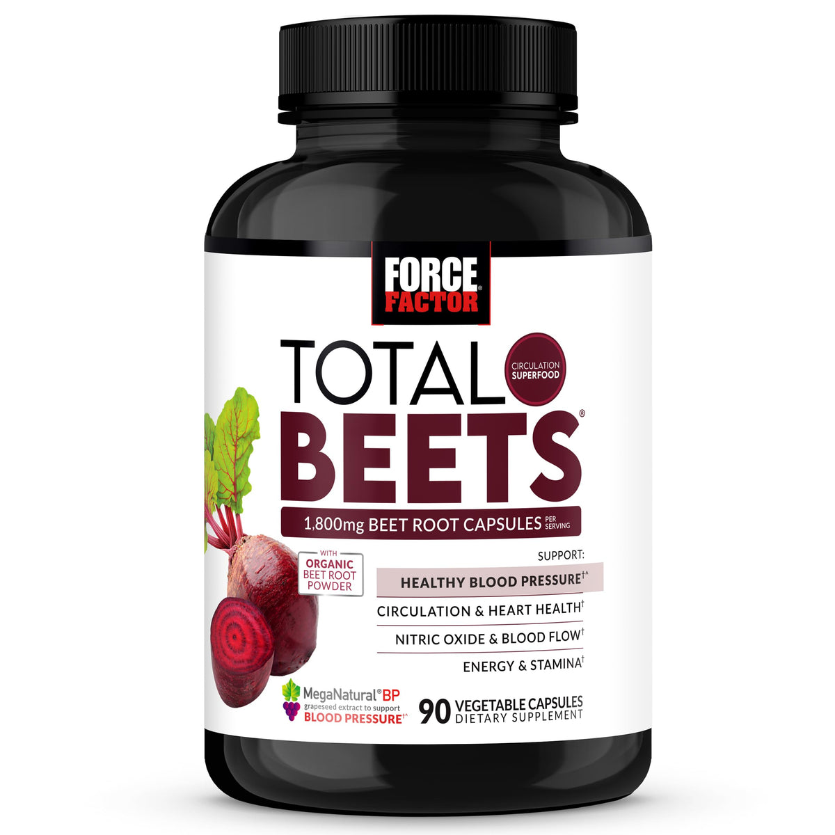 Force Factor vista frontal del envase mostrando marca y producto