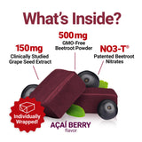 Force Factor masticable individualmente envuelto para higiene y transporte