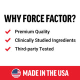 Force Factor cápsulas junto a una comida ligera para uso digestivo