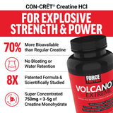 Force Factor etiqueta nutricional y lista de ingredientes visibles