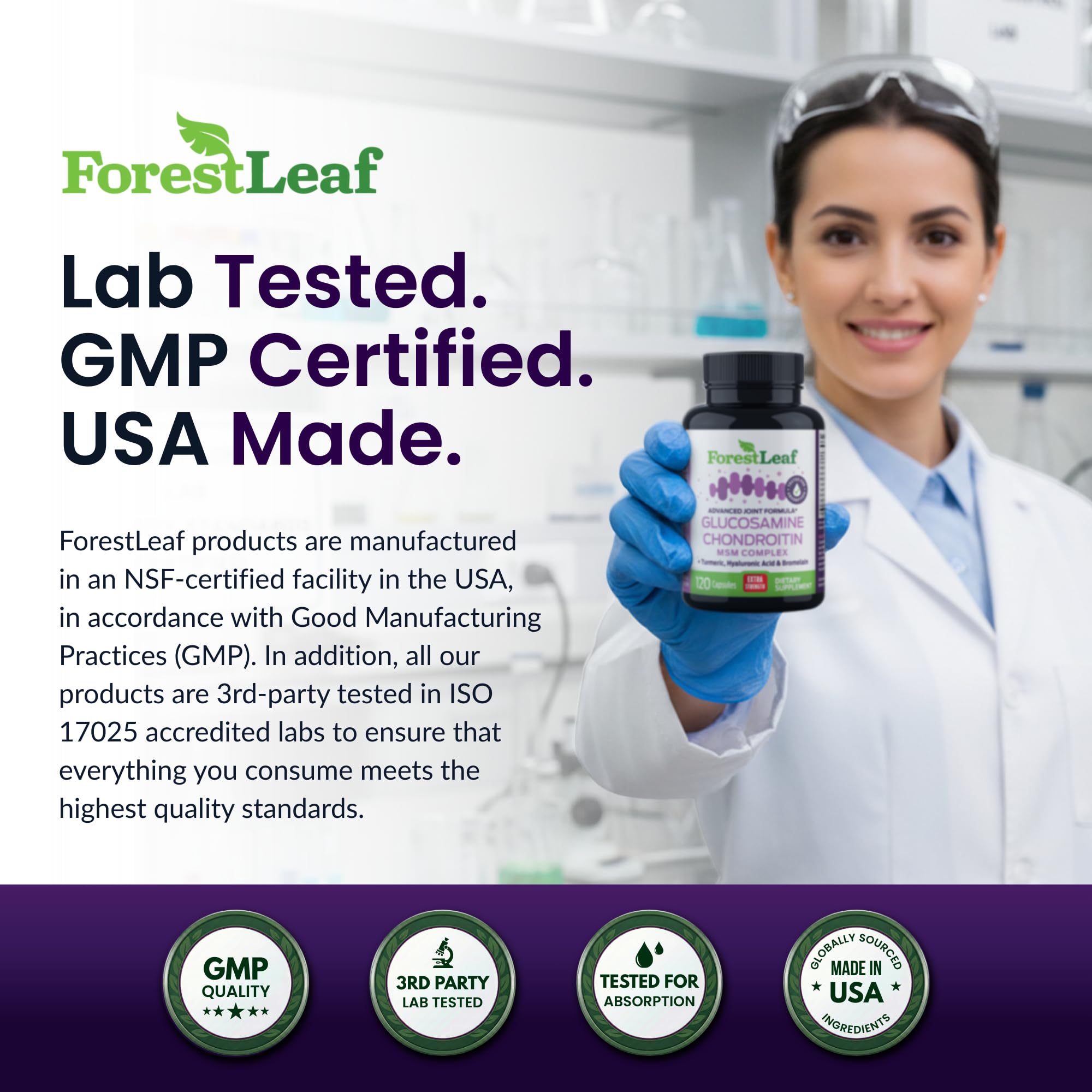 ForestLeaf cápsula abierta mostrando contenido en polvo para visibilidad