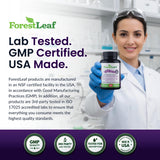 ForestLeaf cápsula abierta mostrando contenido en polvo para visibilidad