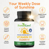 ForestLeaf cápsula en mano para comparar tamaño y comodidad al tragar