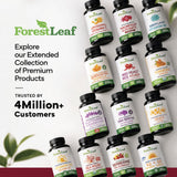 ForestLeaf cápsulas en mano mostrando dosificación práctica y portátil
