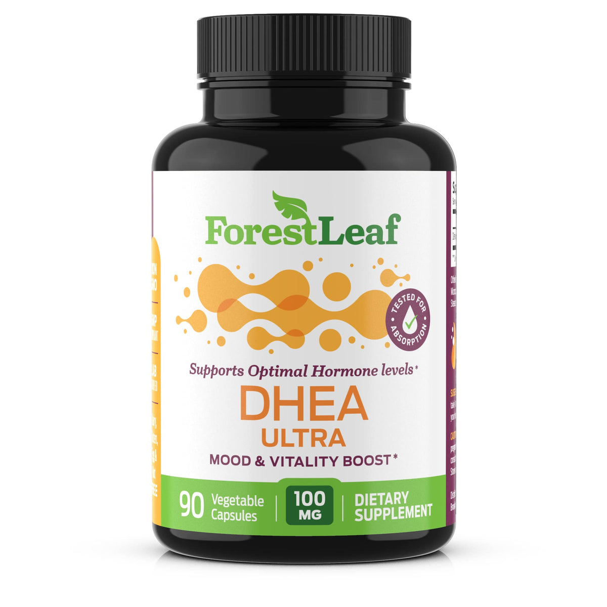 ForestLeaf envase frontal mostrando 90 cápsulas y dosis diaria