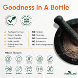 ForestLeaf etiqueta nutricional legible que detalla dosis y ingredientes