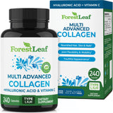 ForestLeaf frasco frontal mostrando la marca y beneficio piel sana