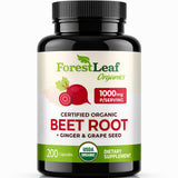 ForestLeaf frasco frontal mostrando etiqueta orgánica y beneficio circulatorio