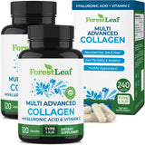 ForestLeaf frasco frontal mostrando 240 cápsulas y beneficio de suministro prolongado