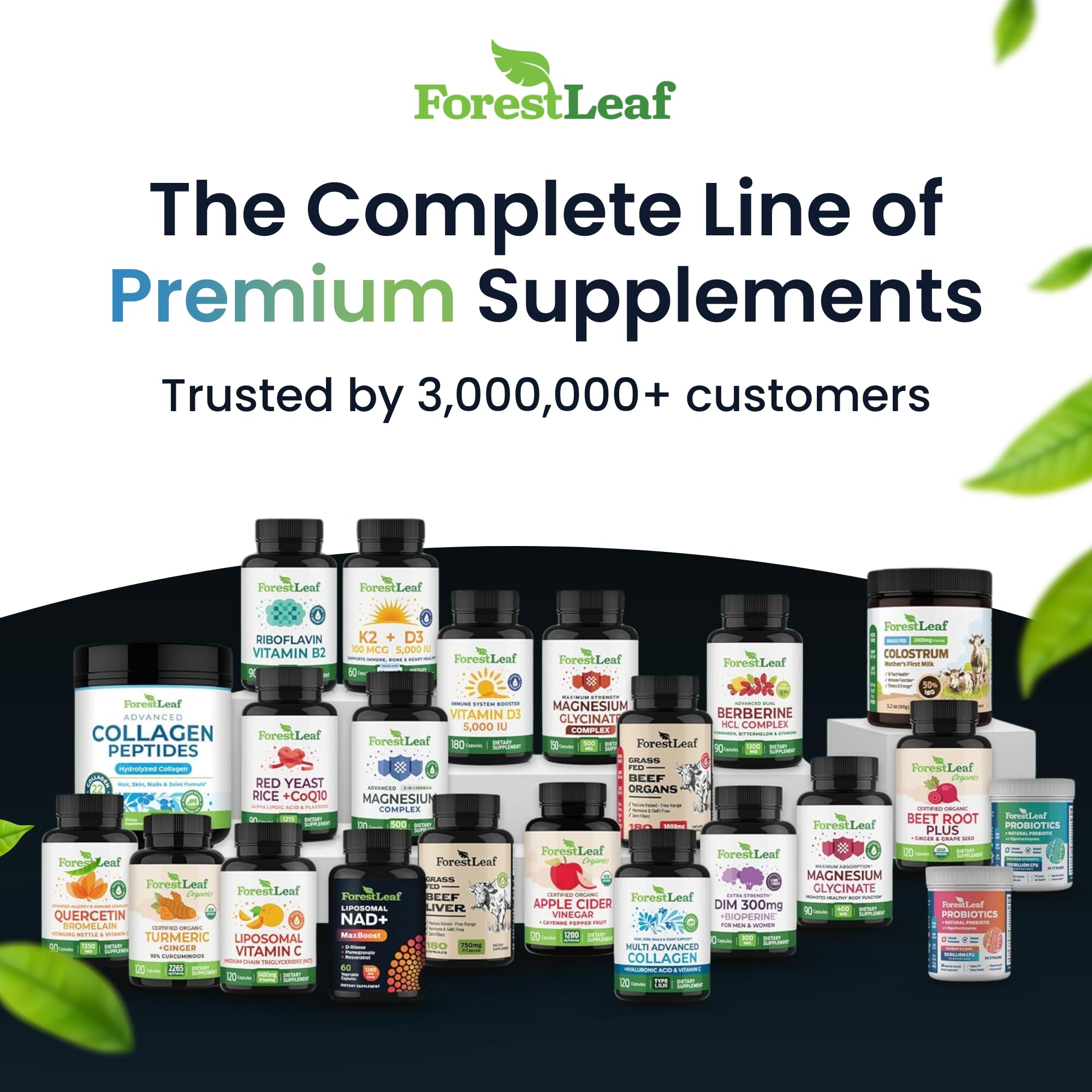 ForestLeaf lista de ingredientes clave resaltando pureza y transparencia