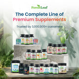ForestLeaf mano sosteniendo cápsula vegana fácil de tragar
