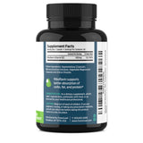 ForestLeaf packaging lateral destacando ingredientes y declaración libre de alérgenos