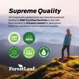 ForestLeaf botella abierta sobre mesa, fácil integración en rutina