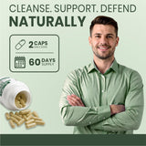 ForestVibe frasco en mesa junto a plantas, sugerencia de uso natural
