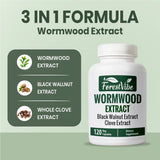 ForestVibe ingredientes ajenjo, nogal negro y clavo en primer plano
