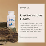 Forever Living cápsulas en mano para comparar escala y facilidad de ingestión