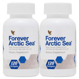 Forever Living Arctic Sea frontal del envase mostrando el diseño y la cantidad, fácil identificación