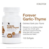 Forever Garlic-Thyme textura brillante del softgel para fácil digestión