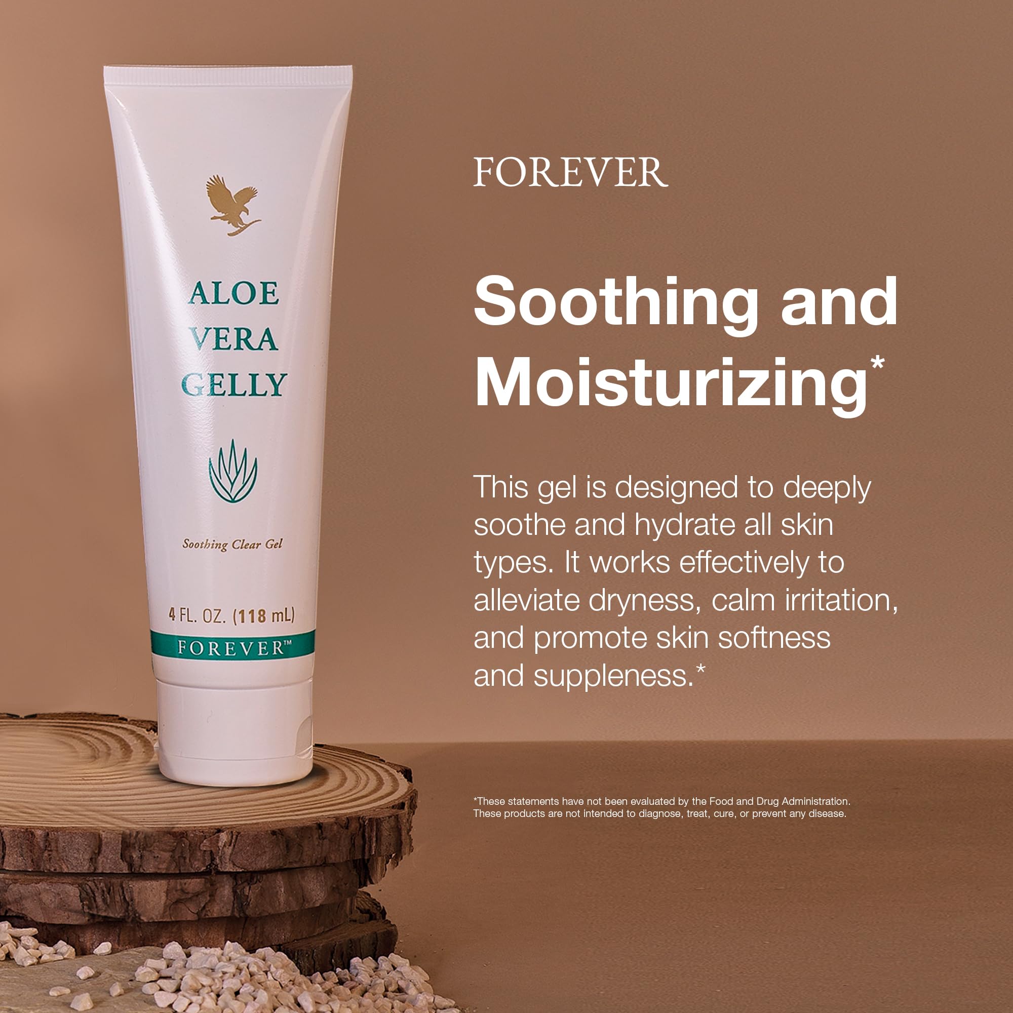 Forever Living aplicación en mano, alivia e hidrata piel inmediatamente