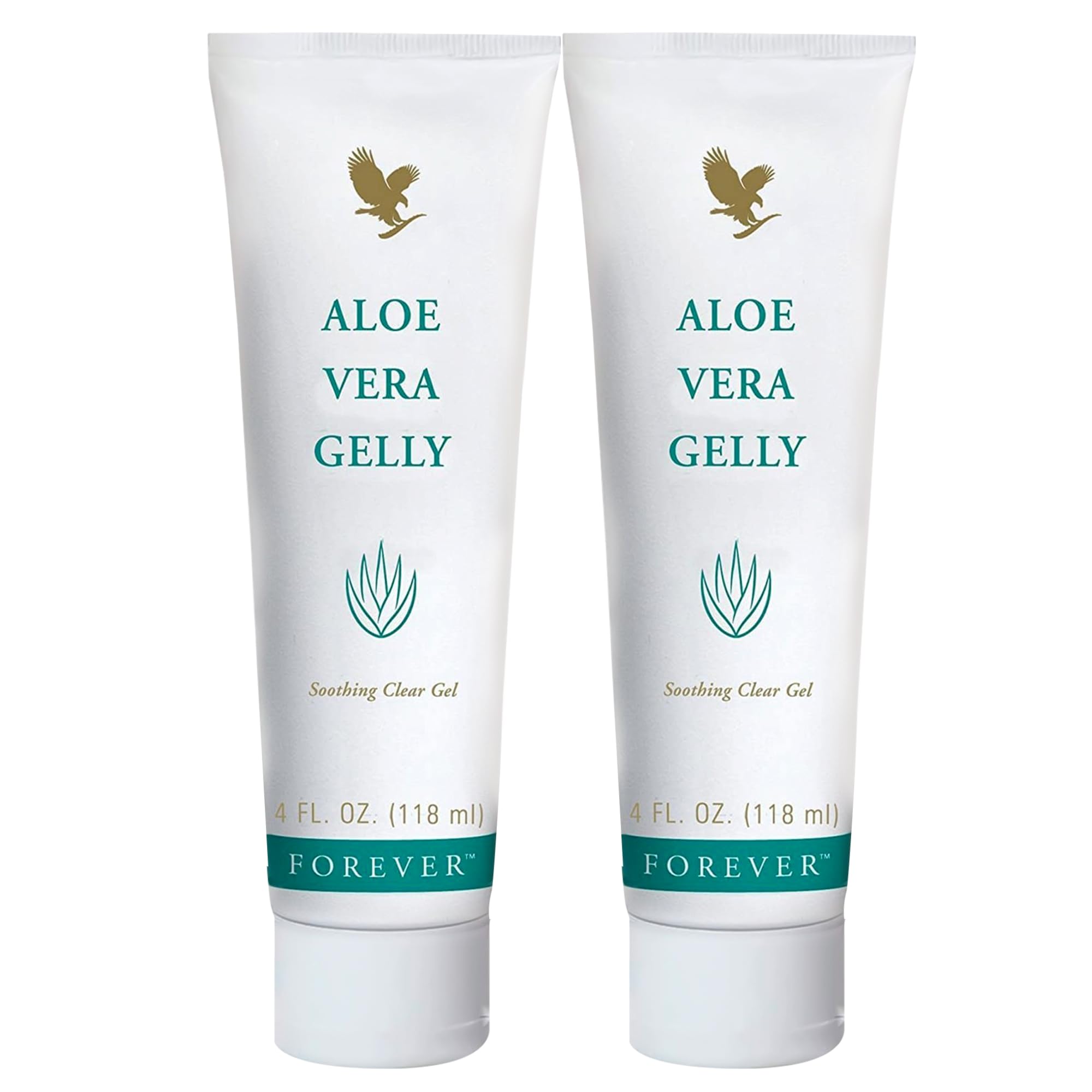 Forever Living gel frontal del envase mostrando diseño y tamaño práctico