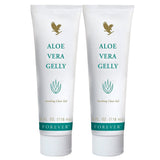 Forever Living gel frontal del envase mostrando diseño y tamaño práctico