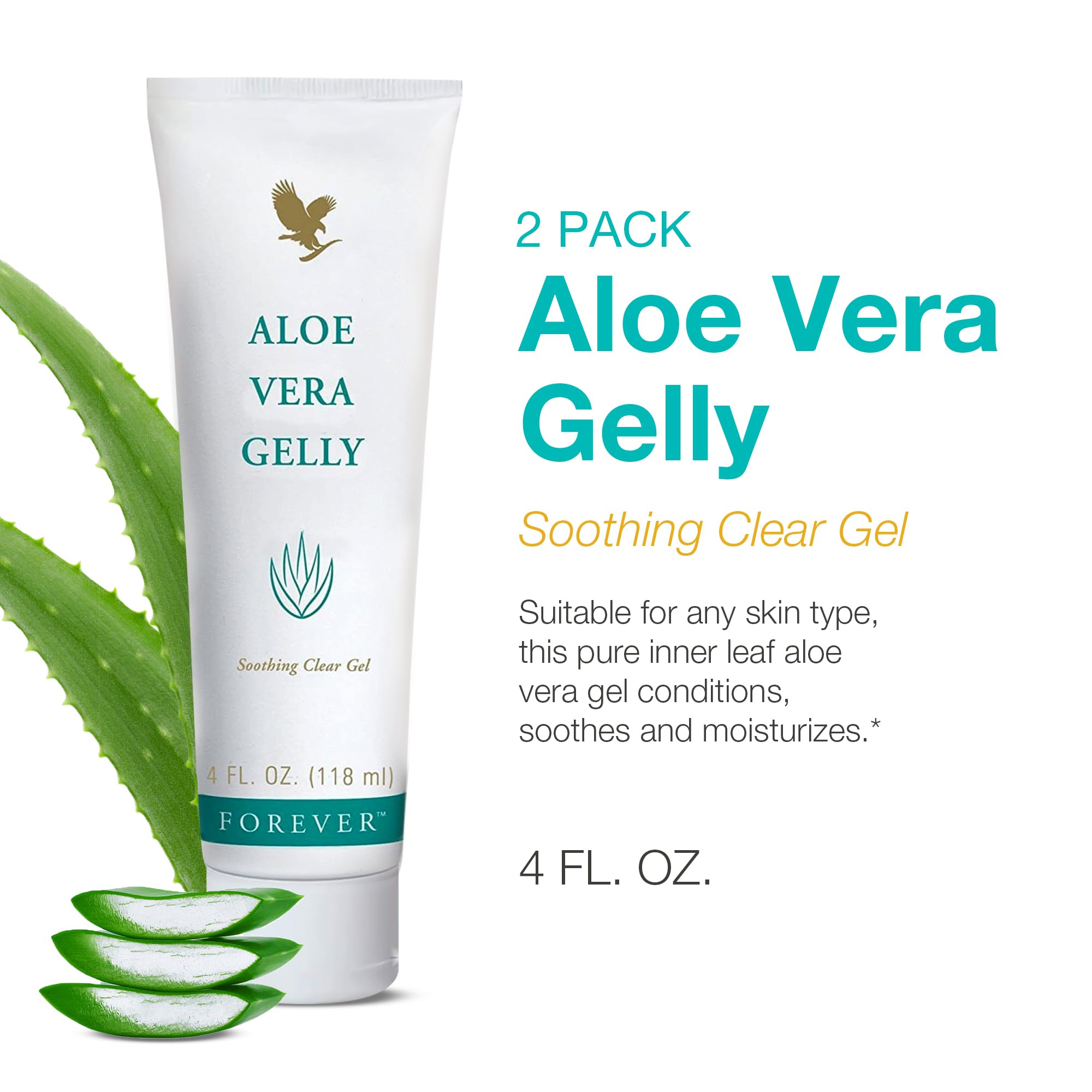 Forever Living textura del gel cercano, muestra absorción rápida y ligera