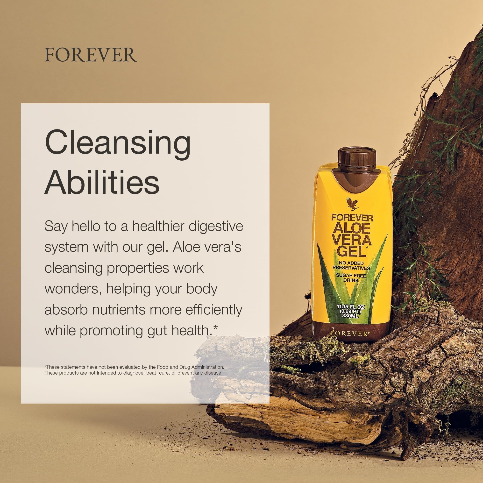 Batido con Forever Living aloe servido en vaso, mezcla rápida y conveniencia