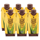Forever Living gel aloe vista frontal mostrando etiqueta y botella, confianza de marca