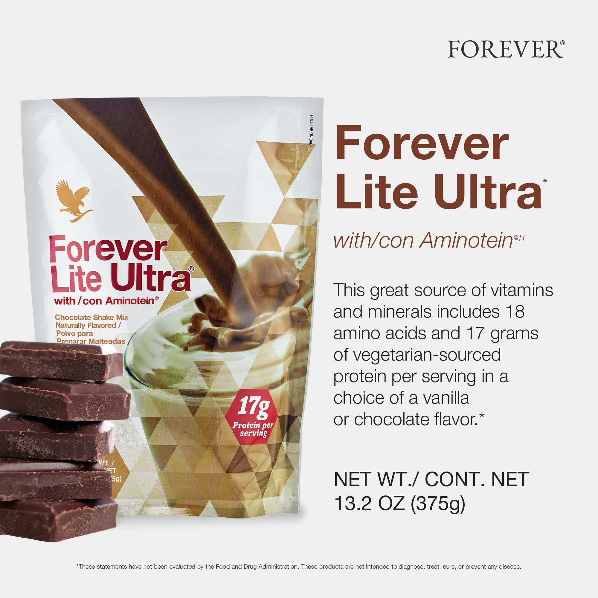 Forever Living batido servido en vaso listo para tomar post entreno energizante