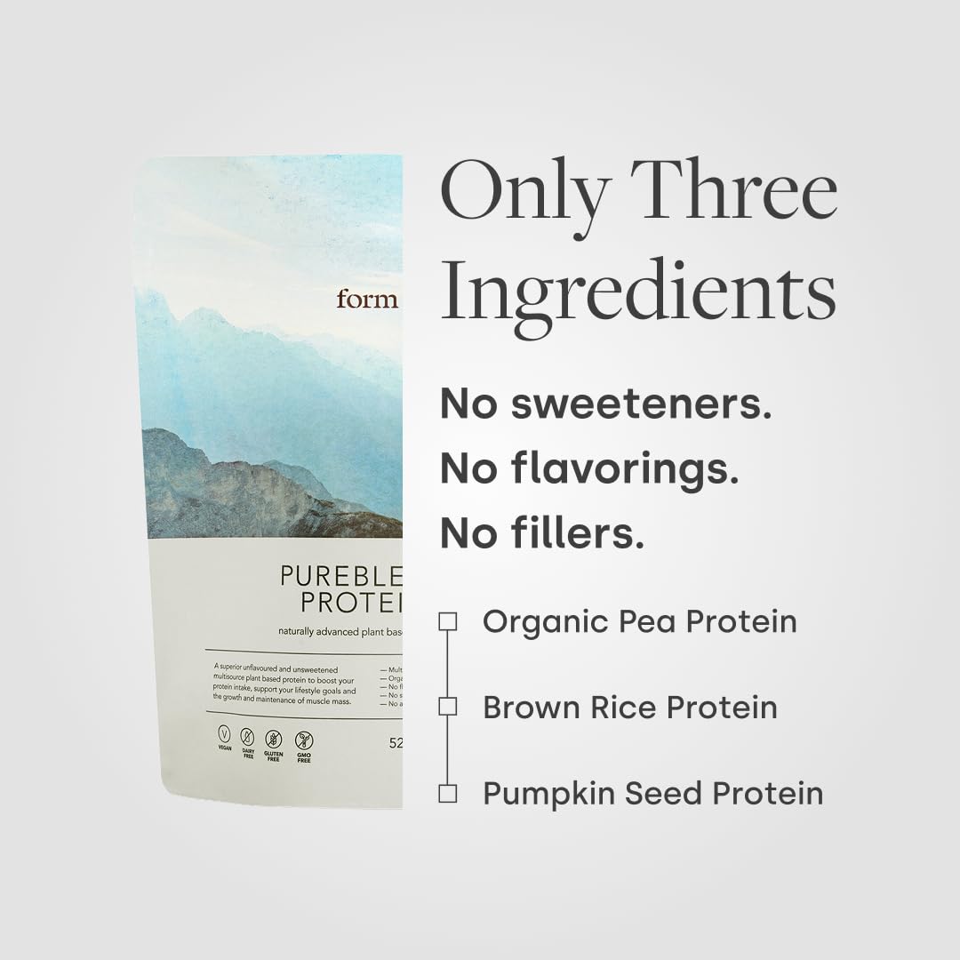 Form Pureblend escala tamaño y porción para comparar cantidad servida