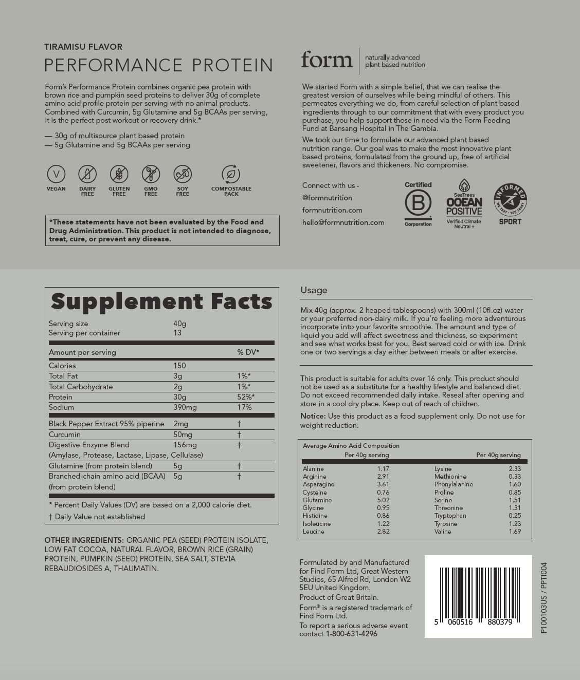 Form proteína en ambiente de gimnasio, ideal para recuperación deportiva