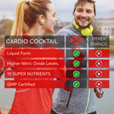 ForMor Cardio Cocktail etiqueta con ingredientes y beneficios visibles