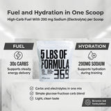Comparación de tamaño del envase Formula 369 en manos para escala visual