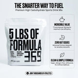 Detalle del polvo soluble Formula 369 que ilustra disolución rápida