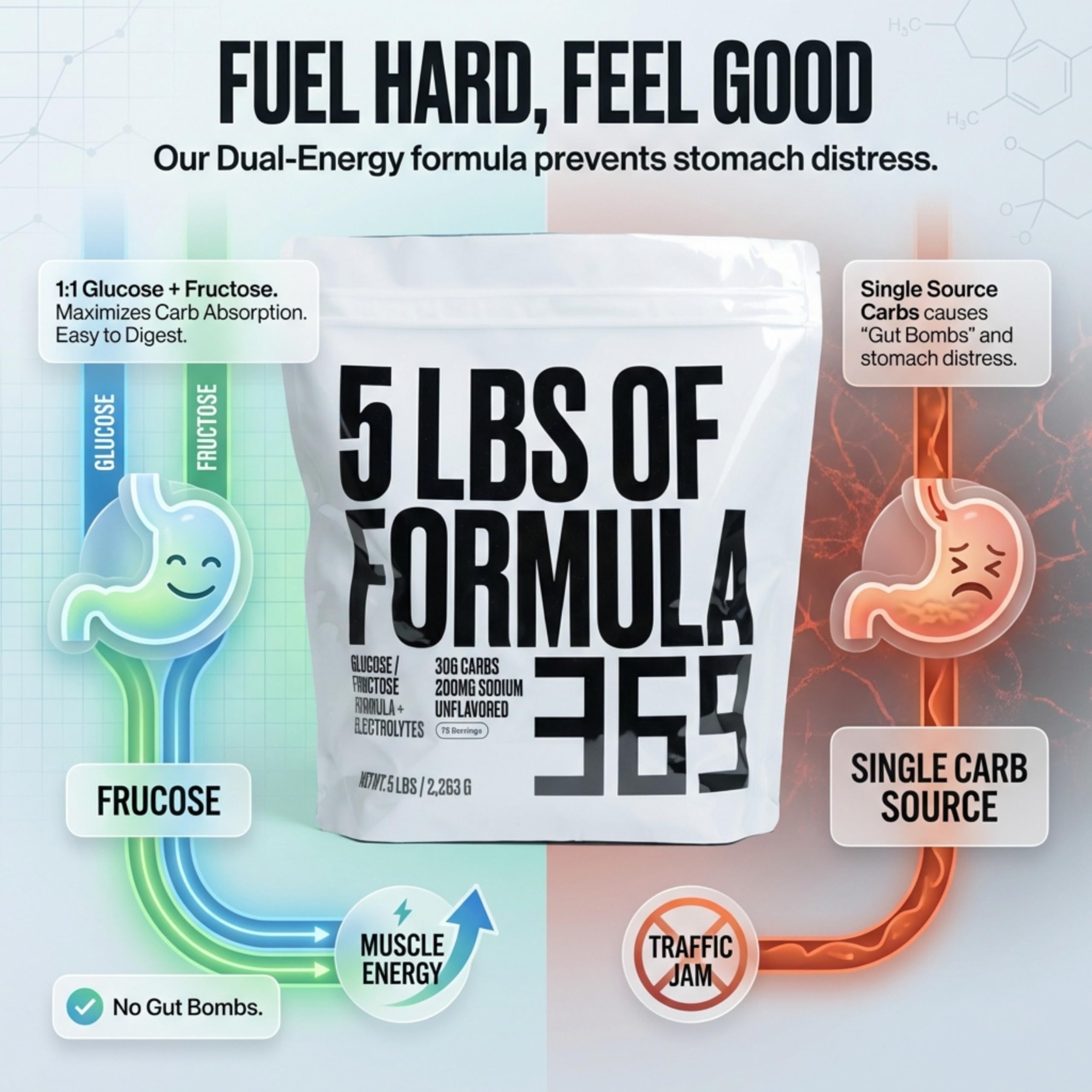 Bebida preparada Formula 369 en vaso, hidratación y energía inmediata