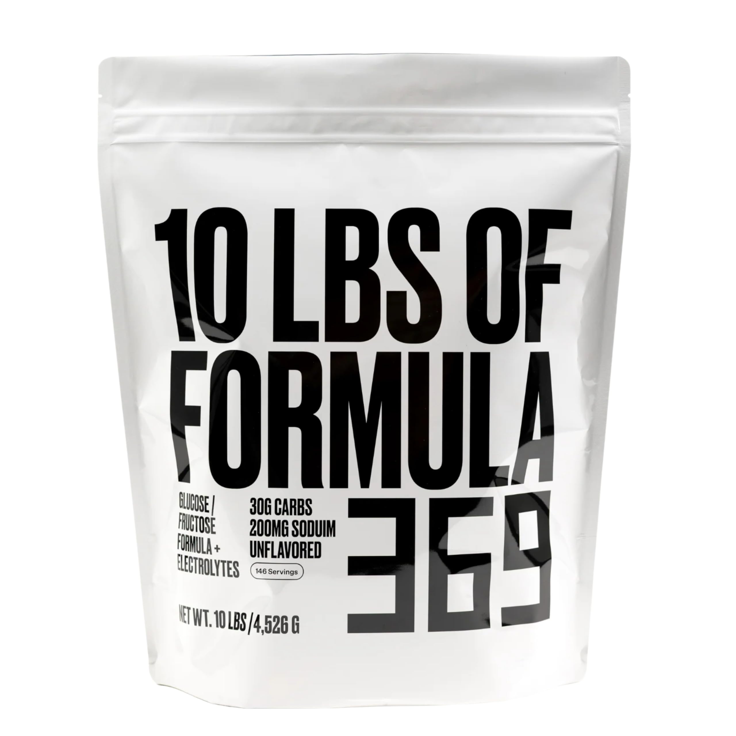Formula 369 envase frontal mostrando tamaño y ventaja de porciones