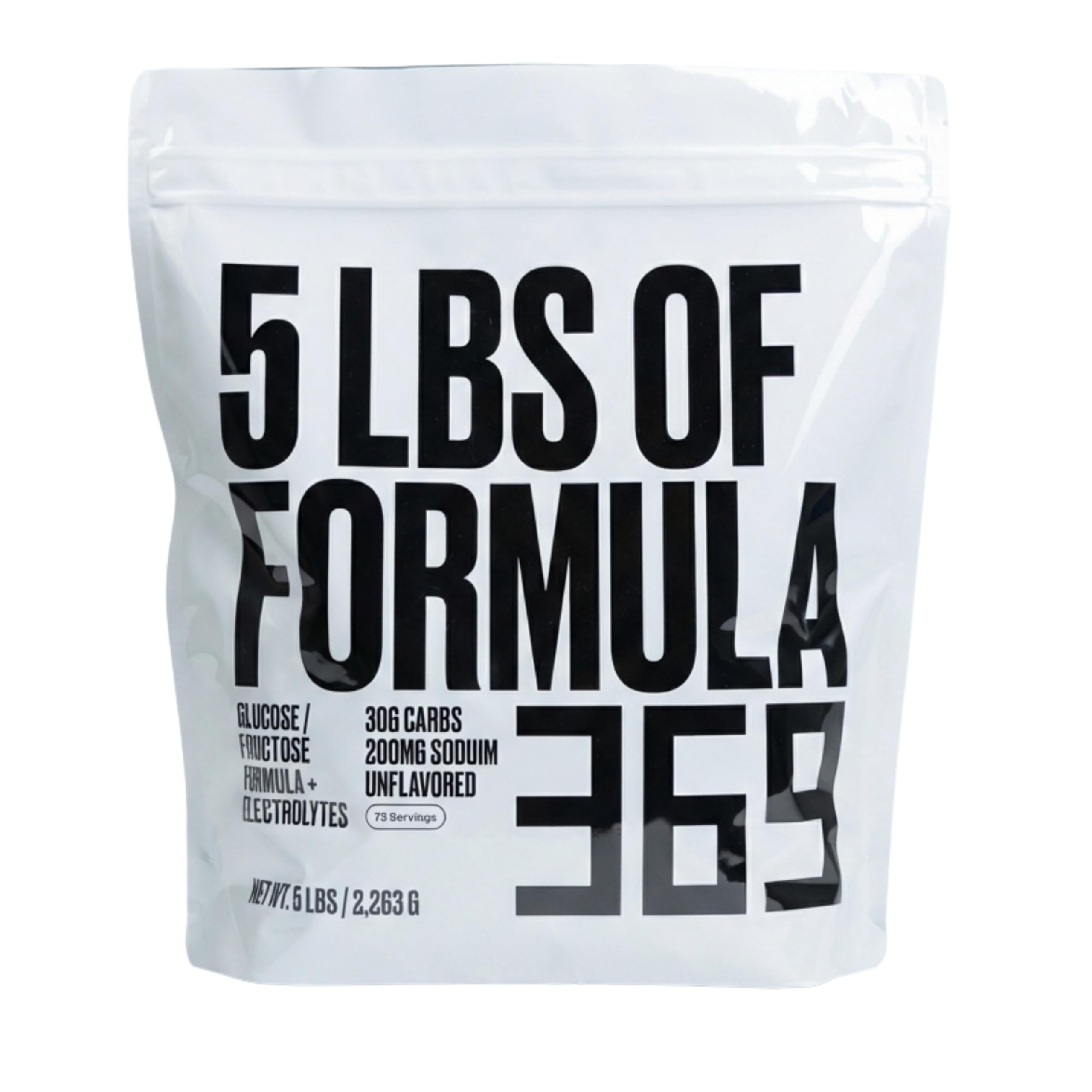 Formula 369 envase frontal grande mostrando 5 lb y beneficios para energía
