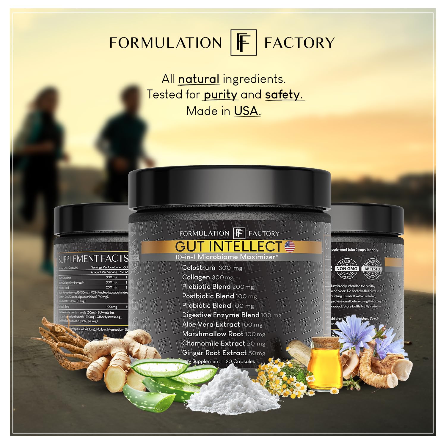 Formulation Factory empaque lateral con etiqueta nutricional legible y clara