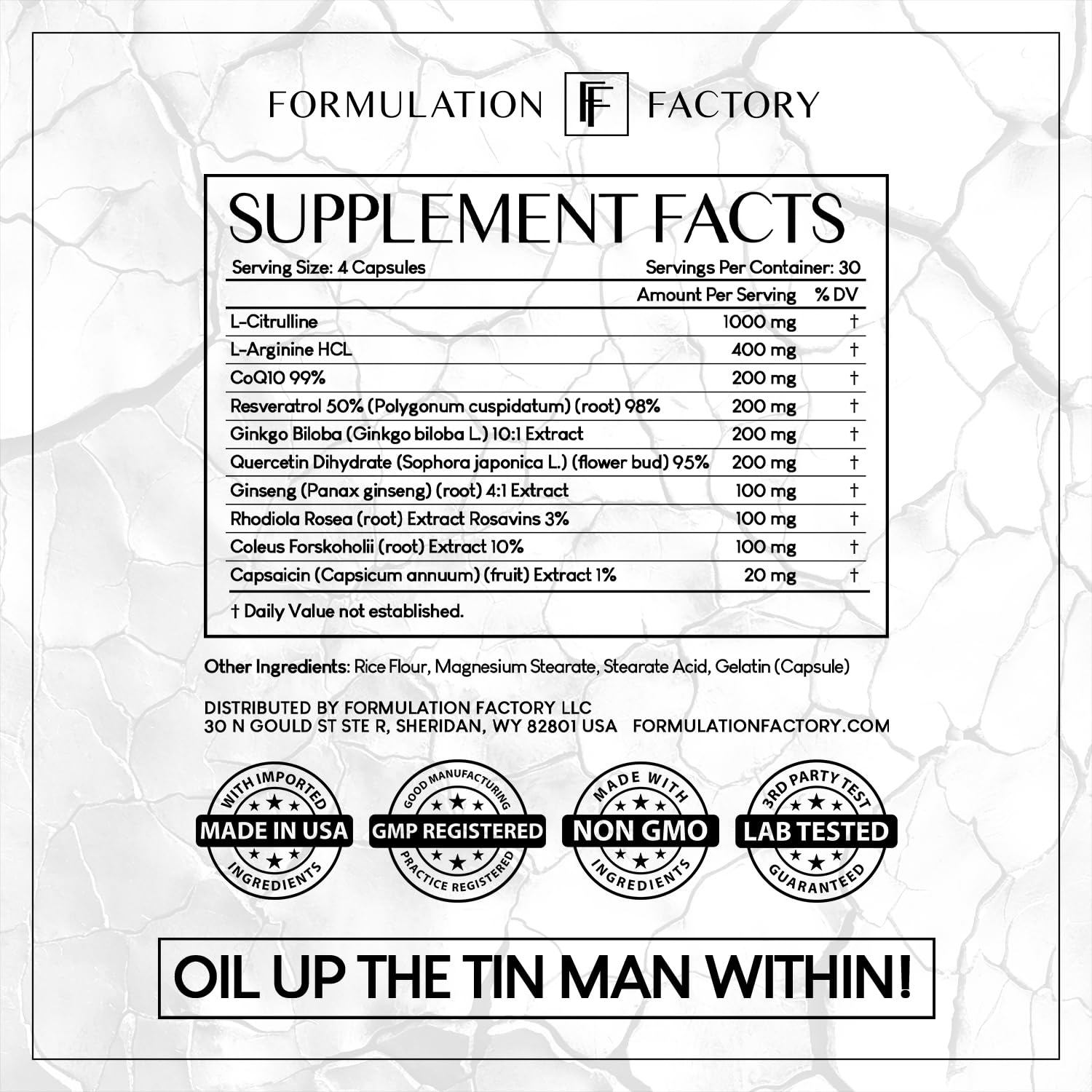 Formulation Factory producto en gimnasio transmitiendo apoyo al rendimiento