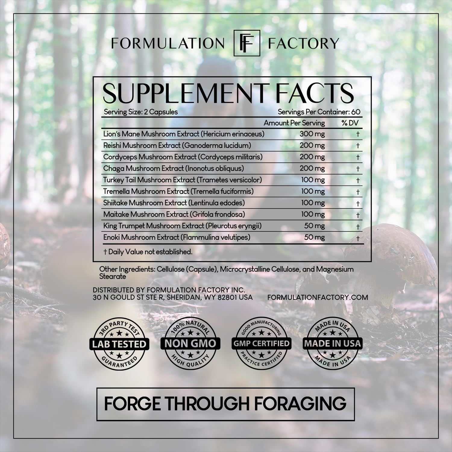 Formulation Factory frascos sobre mesa de desayuno para uso diario conveniente
