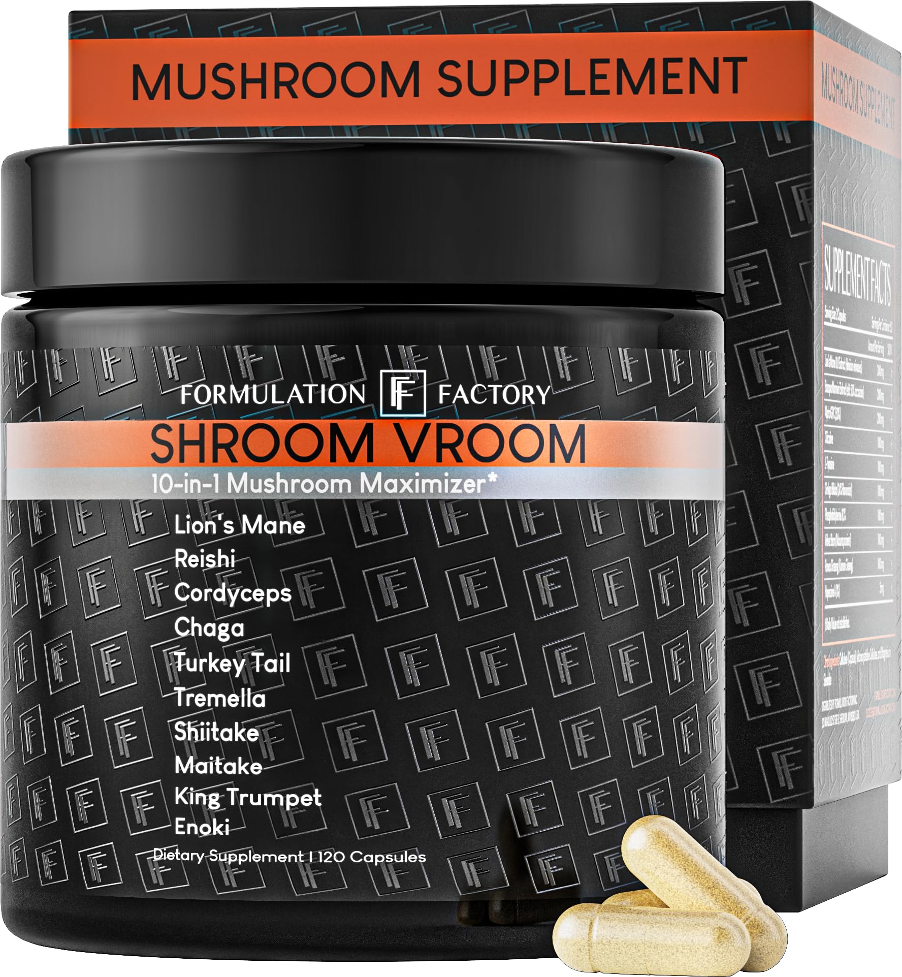 Formulation Factory frasco frontal mostrando etiquetas claras y beneficios