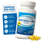 Fortifeye botella frontal mostrando etiqueta y beneficio de omega-3 concentrado