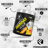 Forzagen Amino Fire en gimnasio mostrando enfoque y rendimiento