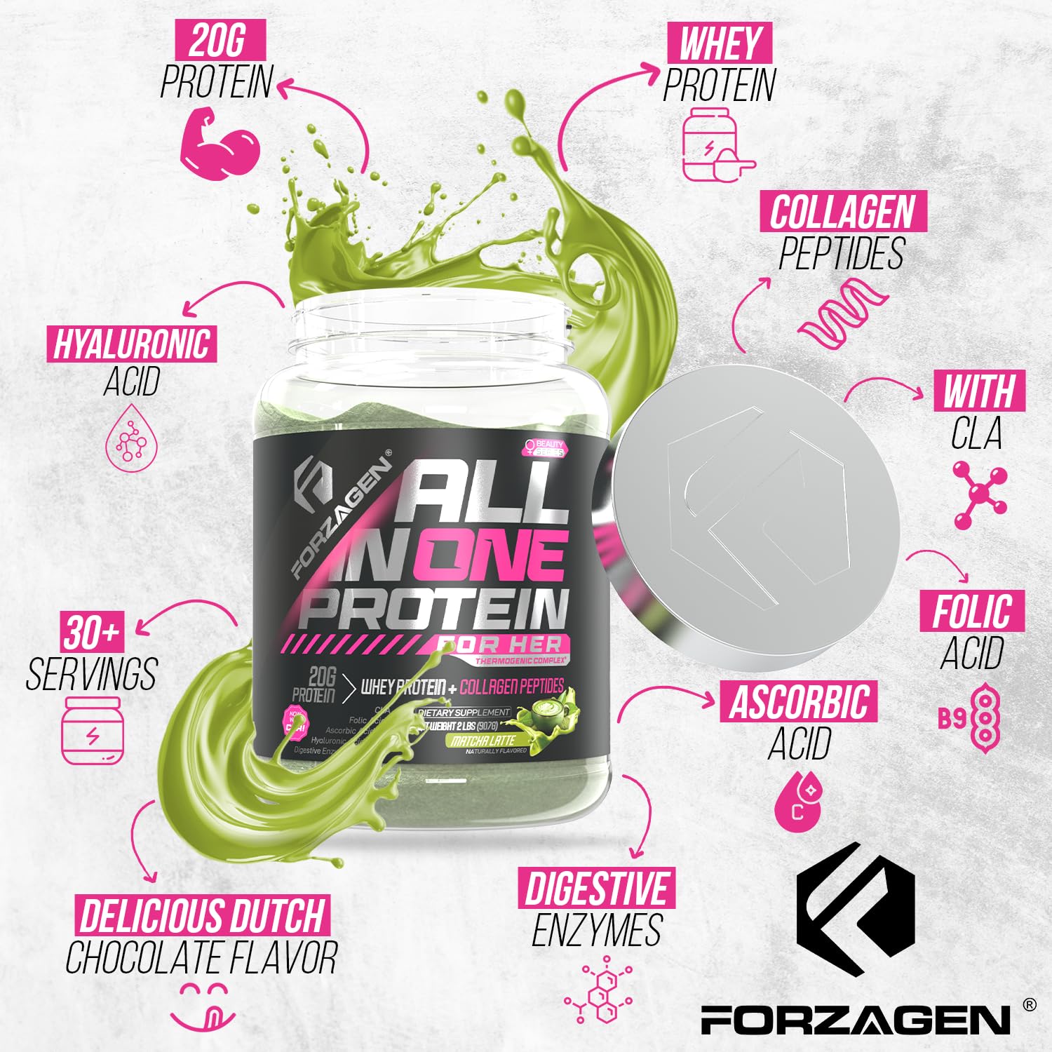 Forzagen etiqueta nutricional enfocada, permite ver información clave de macronutrientes