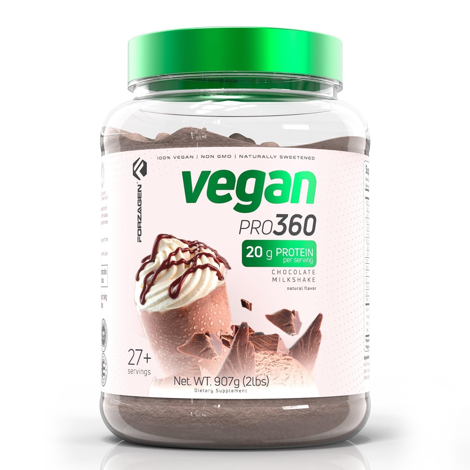 Forzagen envase frontal mostrando la etiqueta y beneficio vegano