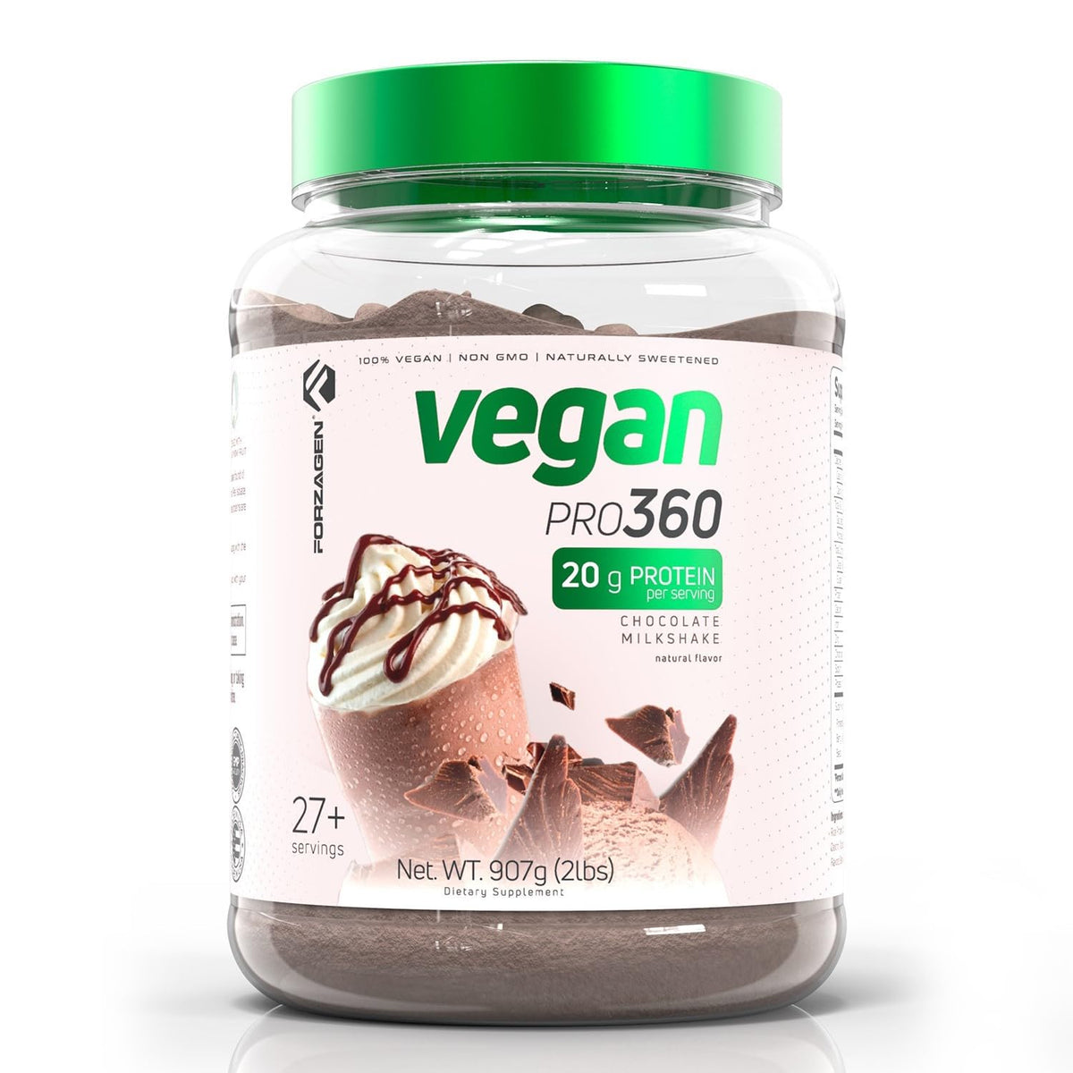 Forzagen envase frontal mostrando la etiqueta y beneficio vegano
